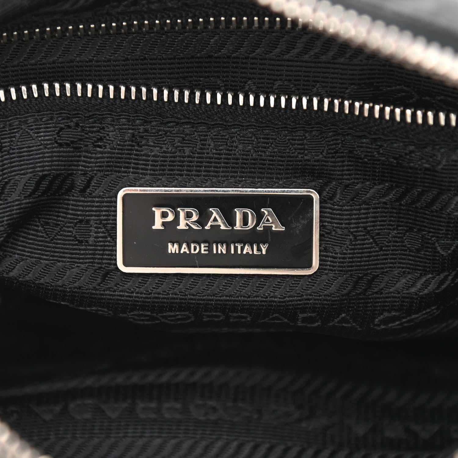Prada Tessuto Nylon Calfskin Flat Messenger Bag Black 5 of 12