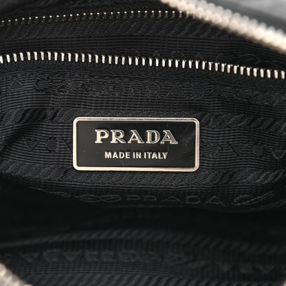 Prada Tessuto Nylon Calfskin Flat Messenger Bag Black 5 of 12