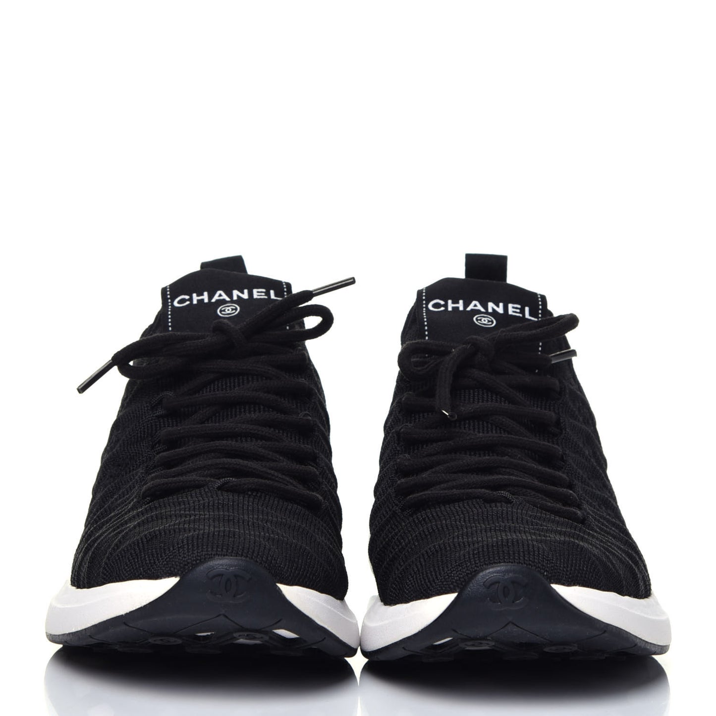 Fabric Logo Sneakers 39 Black