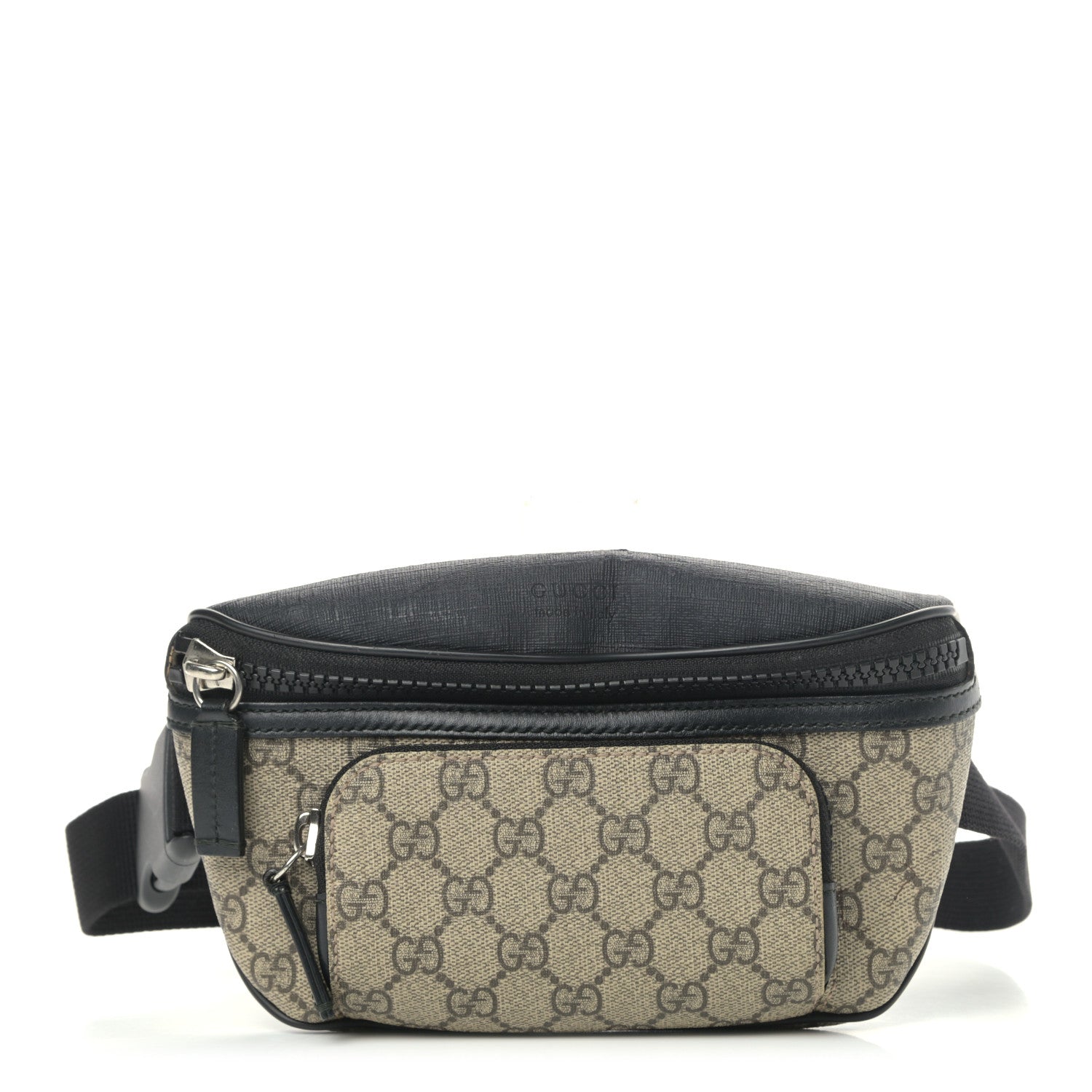 Gucci GG Supreme Monogram Belt Bag Black 2 of 22