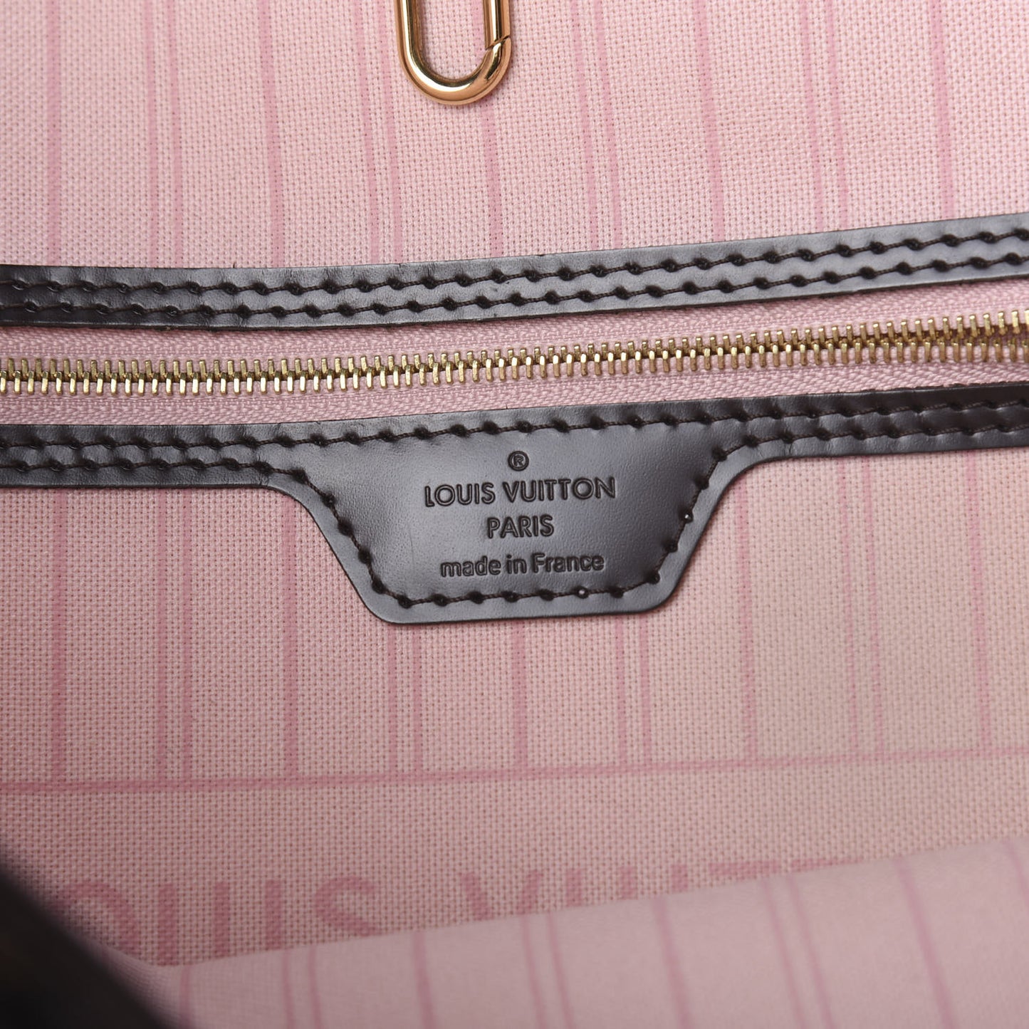 Damier Ebene Neo Neverfull MM Rose Ballerine