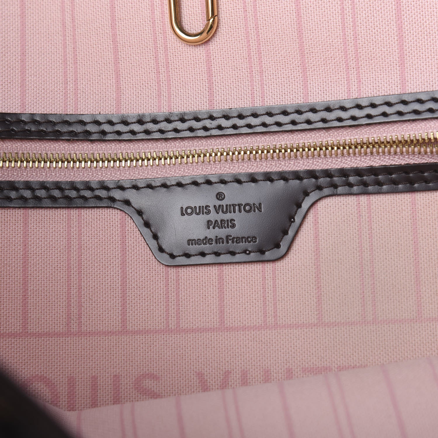 Louis Vuitton Damier Ebene Neo Neverfull MM Rose Ballerine 5 of 17