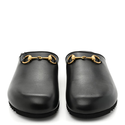 Gucci Jakarta Calfskin Womens Horsebit Slippers 41 Black 2 of 9
