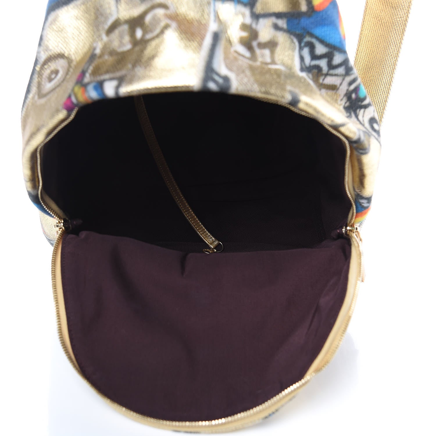 Chanel Graffiti Printed Canvas Street Spirit Backpack Multicolor 5 of 13