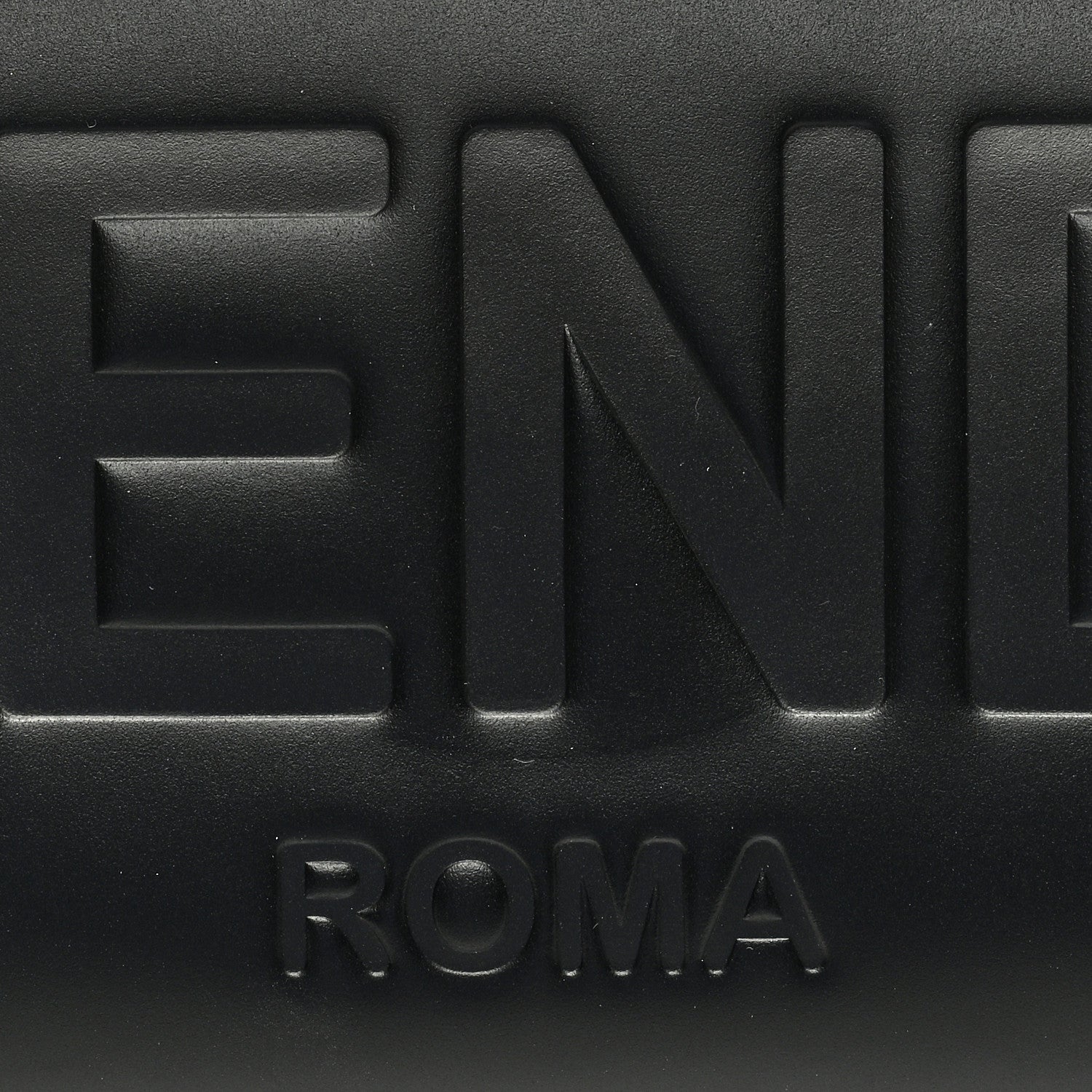 Fendi Vitello King Plexiglass Logo Embossed Mini By The Way Top Handle Boston Bag Black 7 of 9