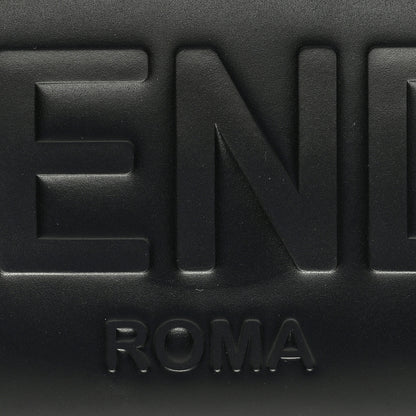 Fendi Vitello King Plexiglass Logo Embossed Mini By The Way Top Handle Boston Bag Black 7 of 9