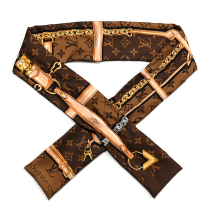 Louis Vuitton Silk Monogram Confidential Bandeau Brown 1 of 4