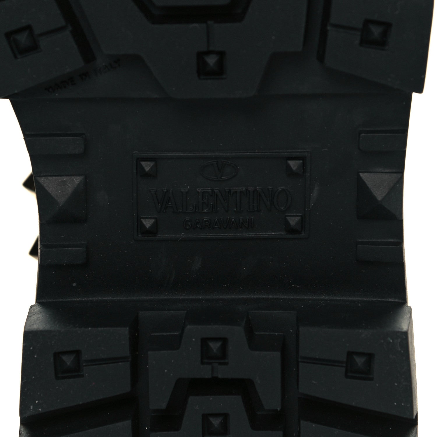 Valentino Garavani Calfskin Nylon Quilted Waterproof Rockstud 40mm Biker Boots 39 Black 6 of 9