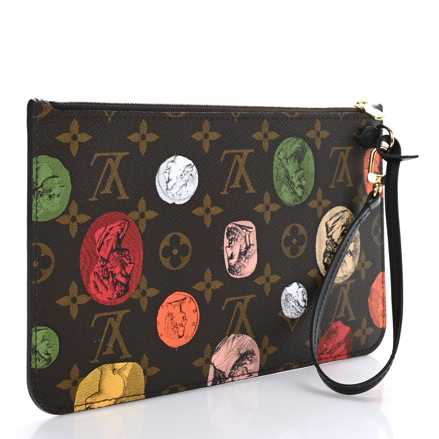 Louis Vuitton X FORNASETTI Monogram Cameo Neverfull MM GM Pochette 3 of 6
