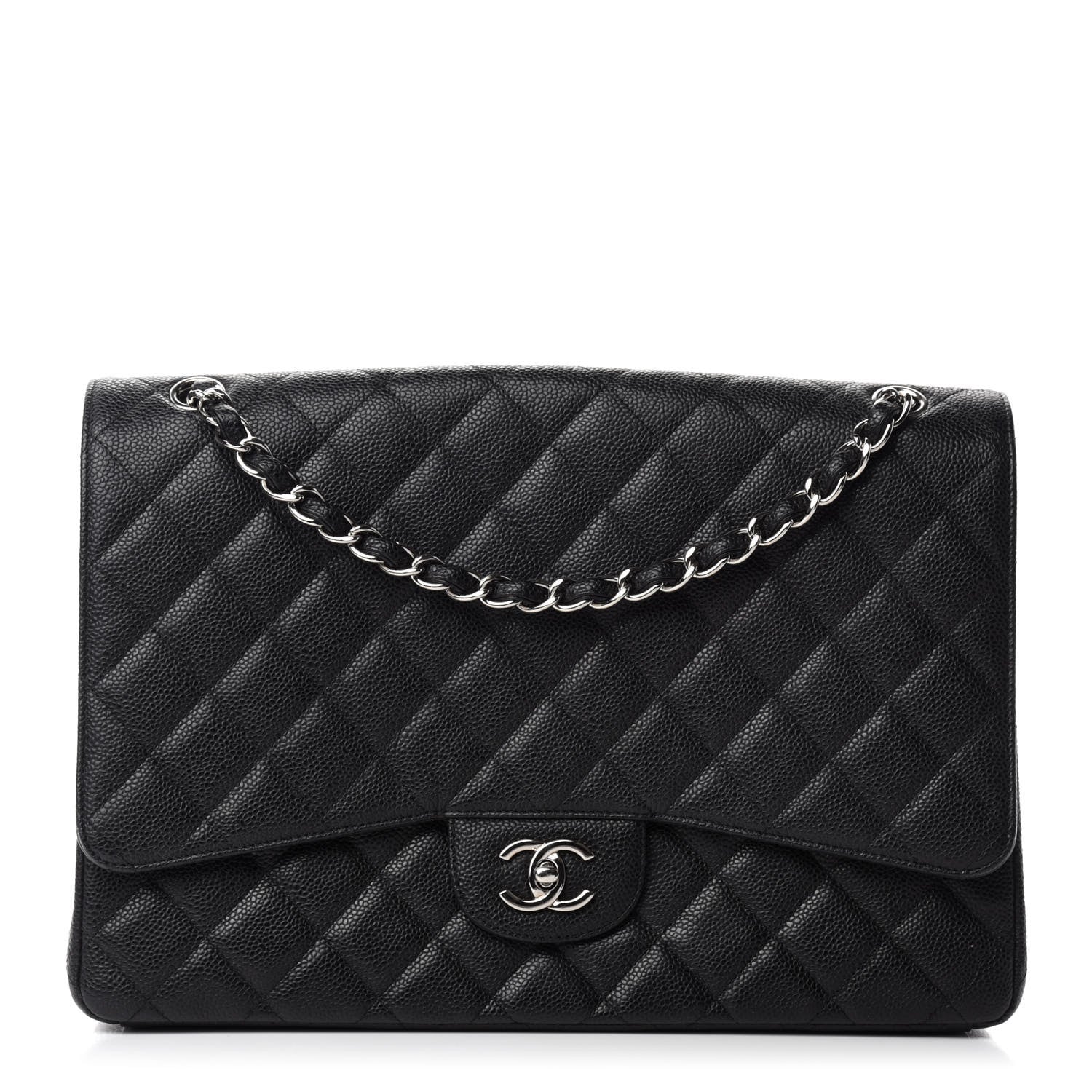 Chanel Caviar Quilted Maxi Single Flap Black 1 of 13