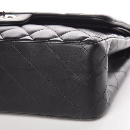 Chanel Lambskin Quilted Jumbo Double Flap Black 10 of 11