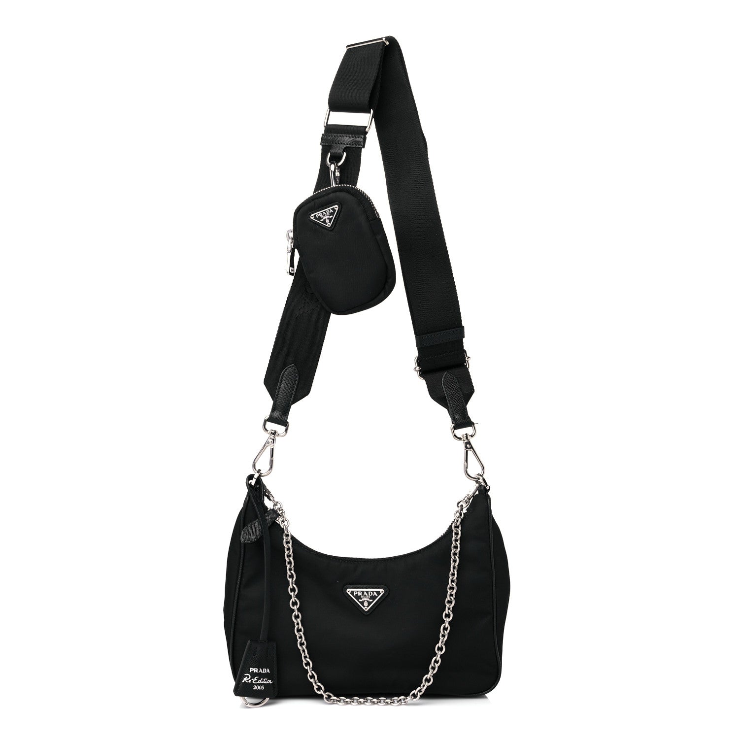 Prada Nylon Re-Edition 2005 Shoulder Bag Black 1 of 9