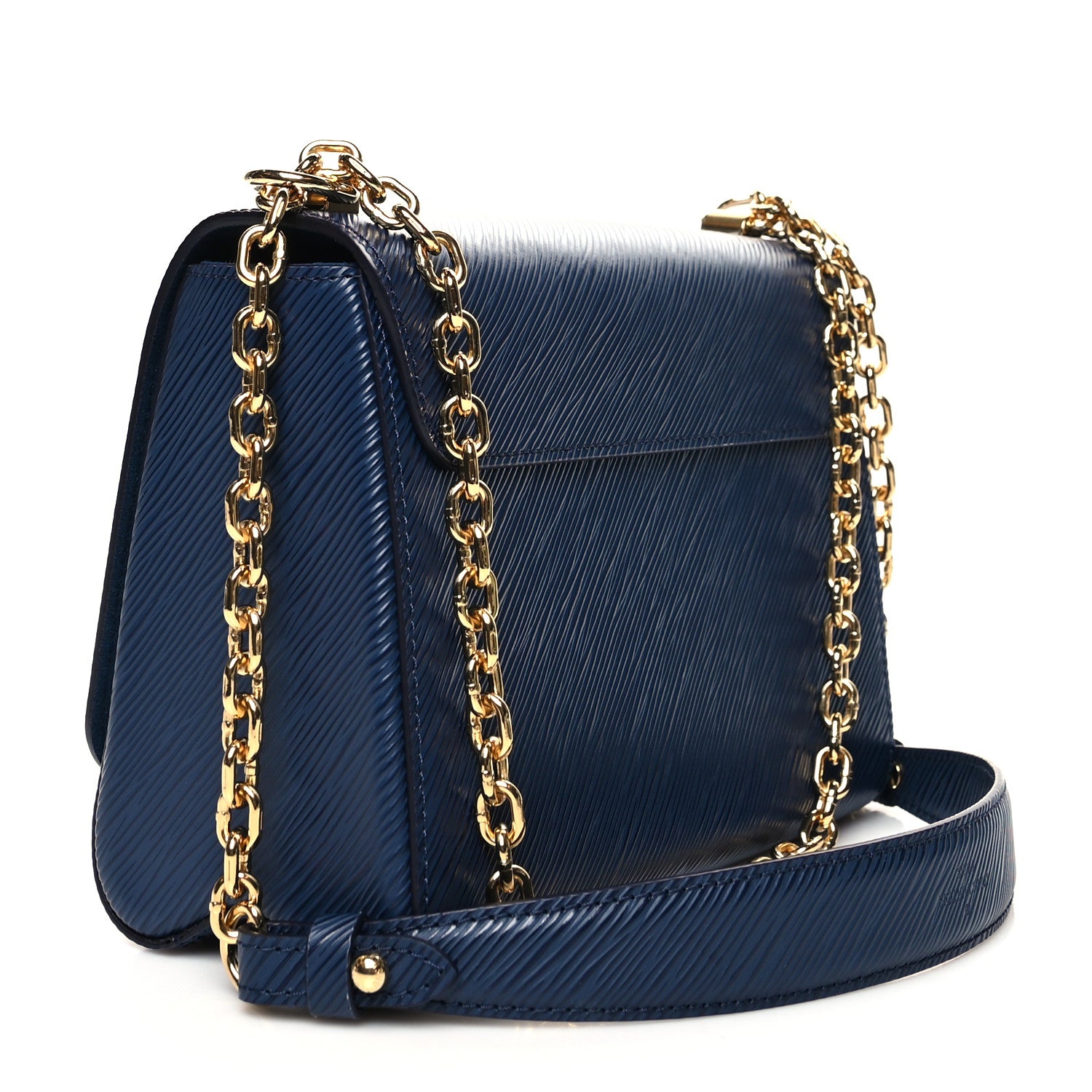 Louis Vuitton Epi Twist Shoulder Bag MM Indigo 3 of 10