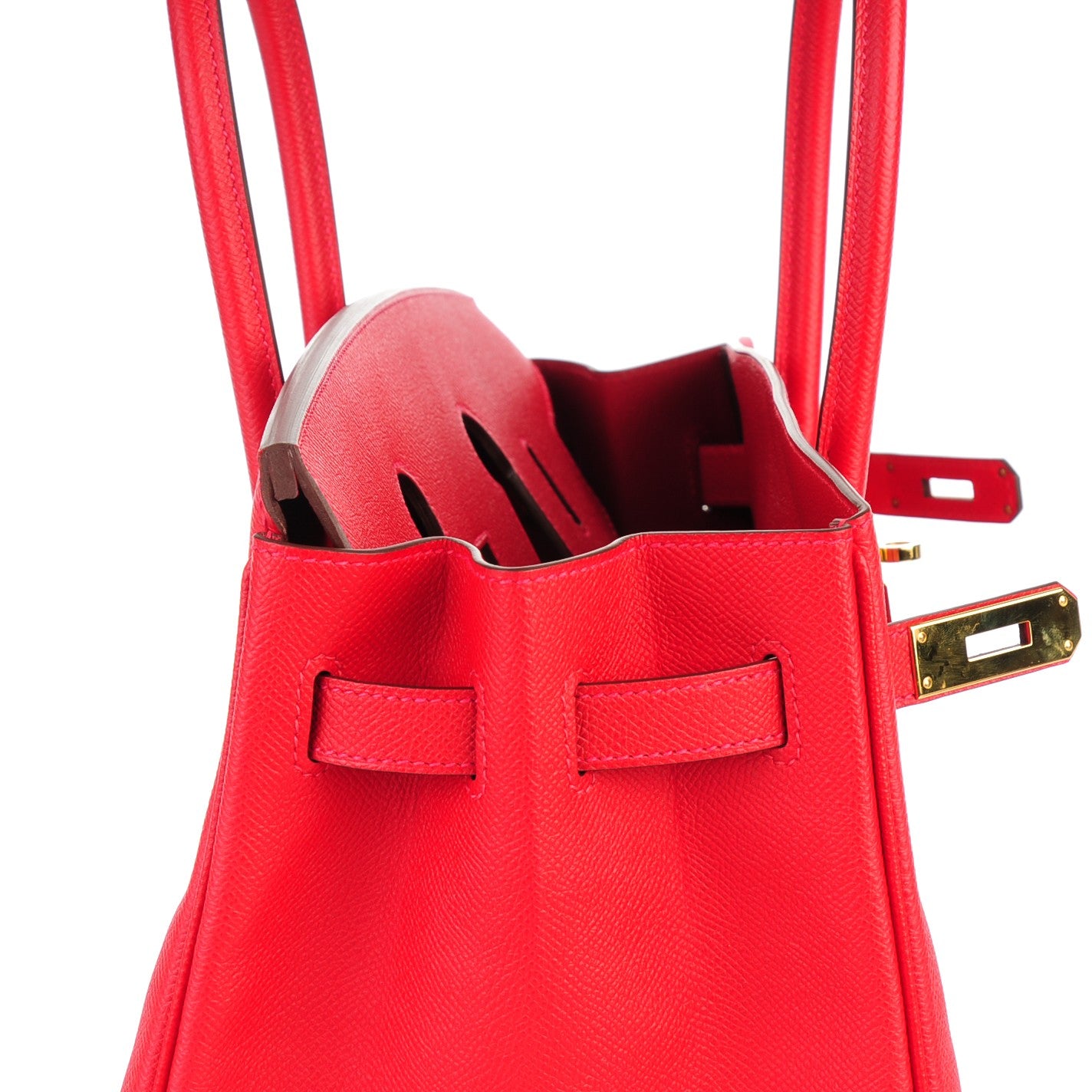 Epsom Birkin 35 Rouge Casaque