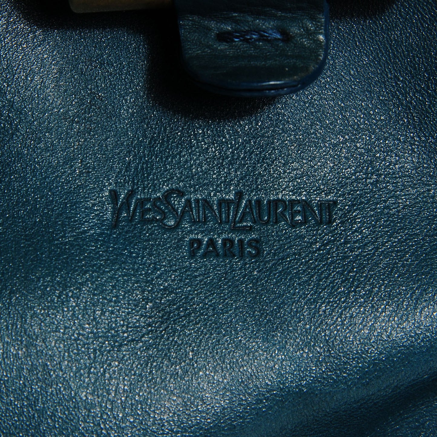 Calfskin Oversized Muse Turquoise