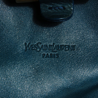 Saint Laurent Calfskin Oversized Muse Turquoise 6 of 9