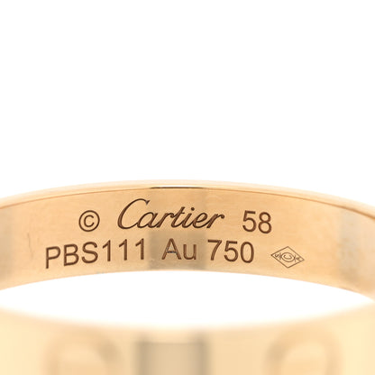 Cartier 18K Yellow Gold 3.5mm LOVE Wedding Band Ring 58 8.25 4 of 5