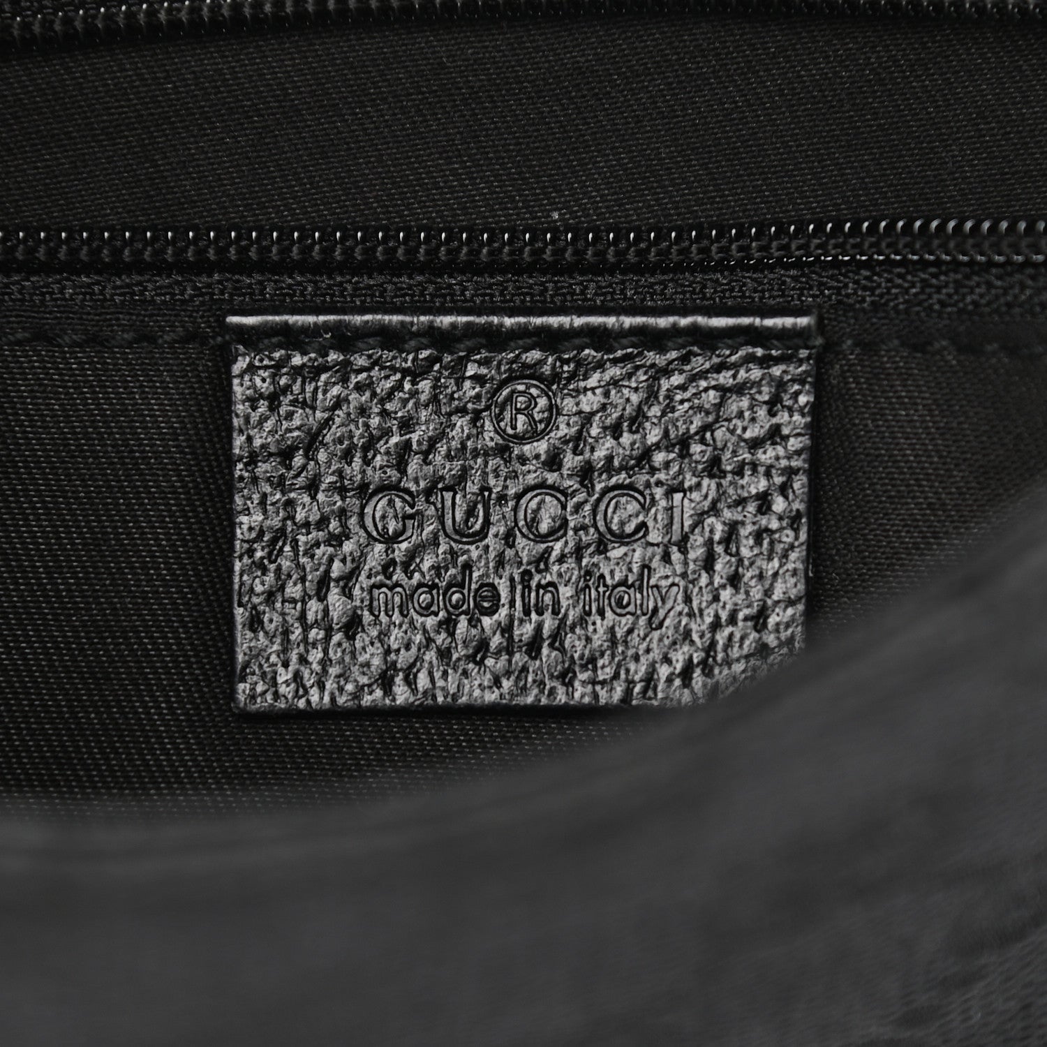 Gucci Monogram Waist Pouch Bag Black 6 of 9