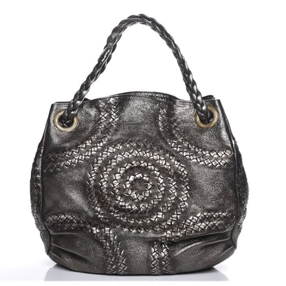 Bottega Veneta Metallic Cervo Illusion Hobo Bronze 1 of 8