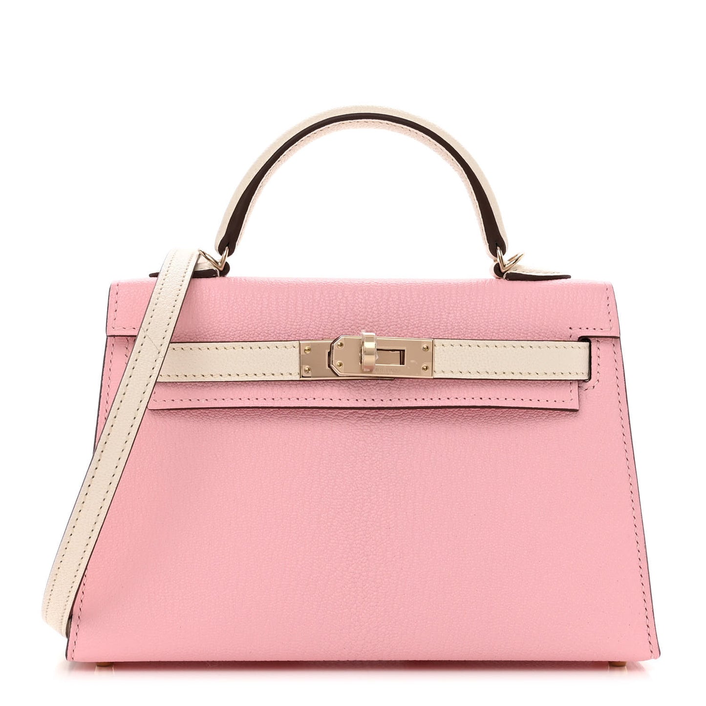 Chevre Mysore Horseshoe Mini Kelly Sellier 20 Rose Sakura Nata