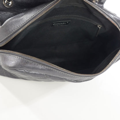 Chanel Iridescent Caviar Quilted Large Chic Flap Dark Silver 5 of 8