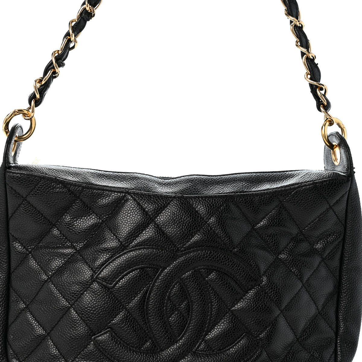 Chanel Caviar Quilted Timeless CC Shoulder Bag Black 8 of 14