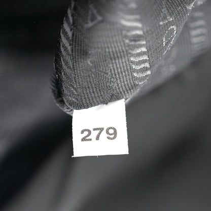 Prada Re-Nylon Vitello Metal Triangle Logo Sling Backpack Black 7 of 10