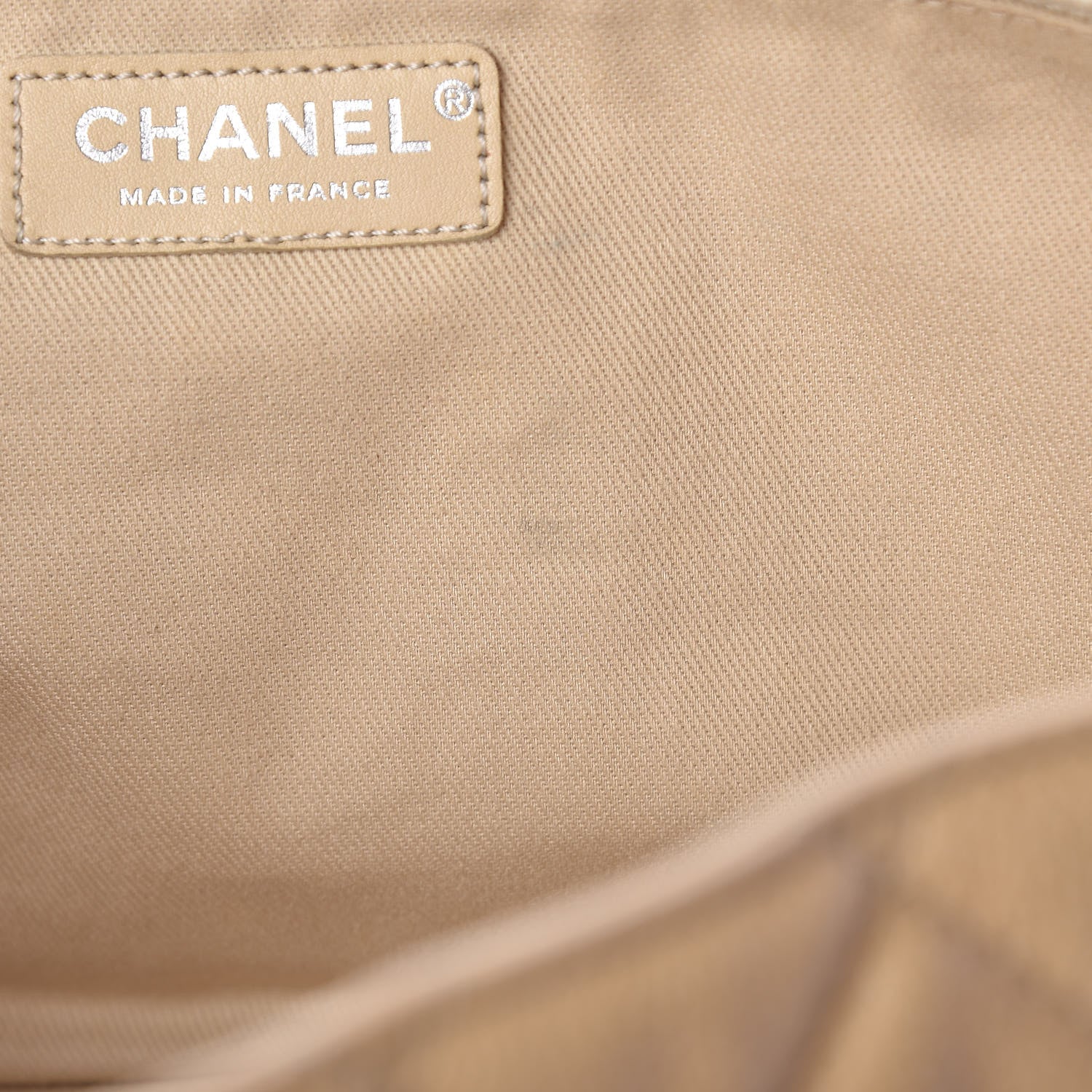 Chanel Caviar Quilted Jumbo Reissue Messenger Flap Beige 9 of 19
