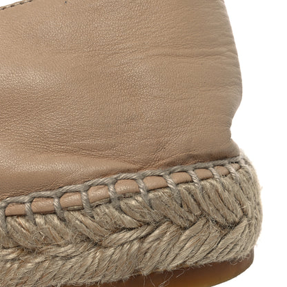 Chanel Lambskin CC Espadrilles 38 Beige Black 15 of 16