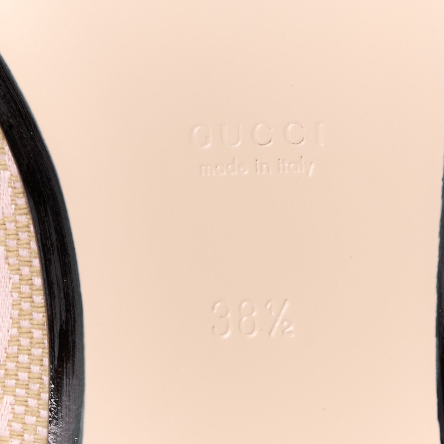 Gucci Monogram Macro GG Nappa Charlotte Womens Princetown Slippers 38.5 Beige Perfect Pink 8 of 10