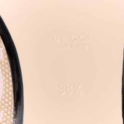 Gucci Monogram Macro GG Nappa Charlotte Womens Princetown Slippers 38.5 Beige Perfect Pink 8 of 10
