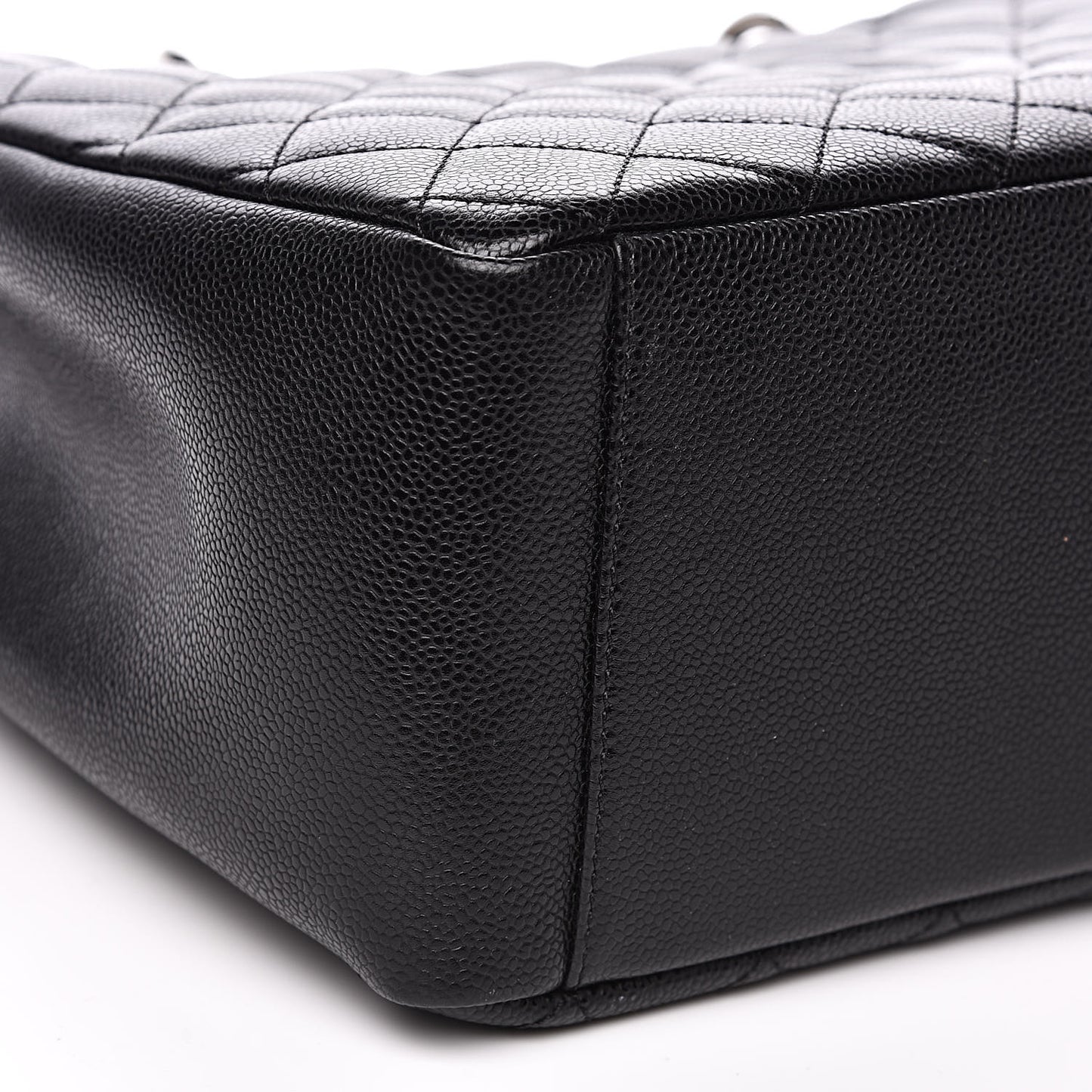 Caviar Quilted Grand Shopping Tote GST Black