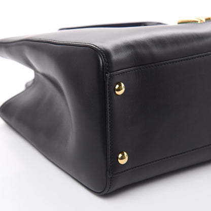 Gucci Calfskin Large Sylvie Top Handle Tote Black 6 of 10