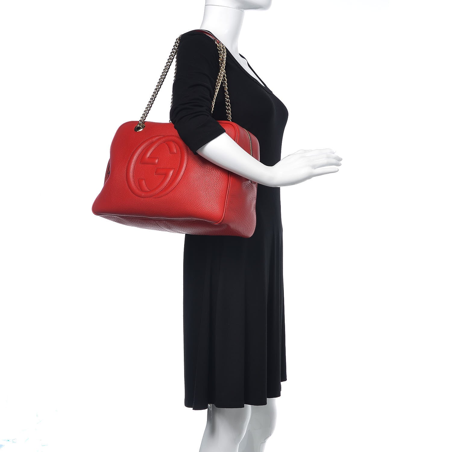 Gucci Cellarius Calfskin Medium Soho Bowler Tabasco 2 of 11