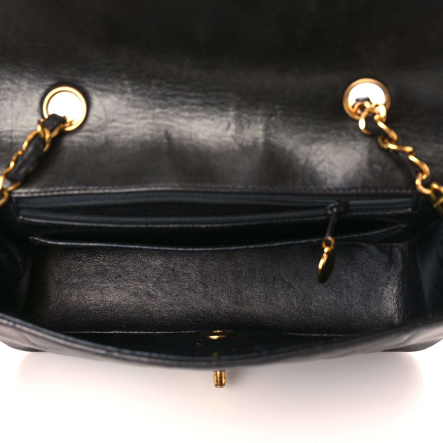 Chanel Lambskin Quilted Small Single Flap Black 5 of 12