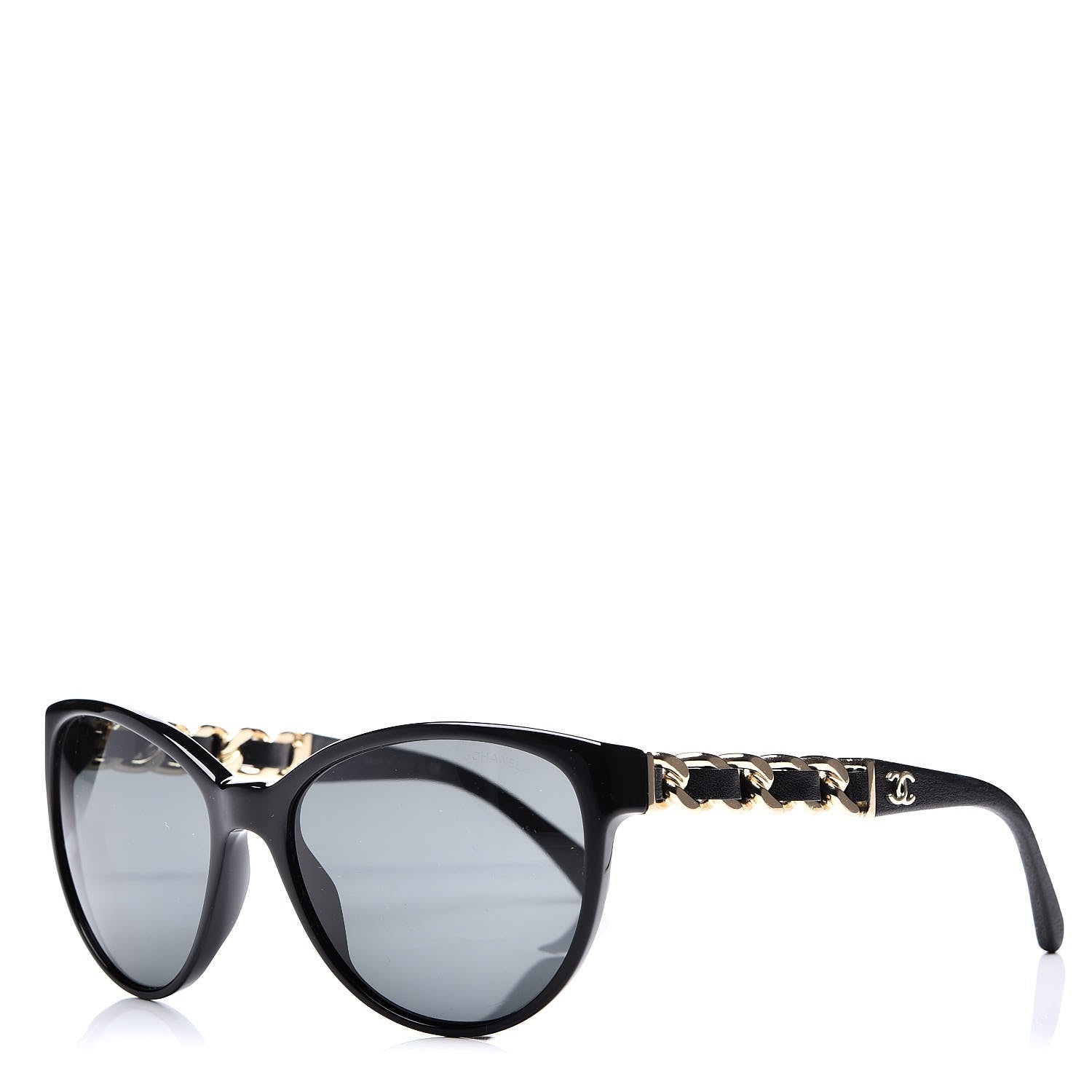 Chanel CC Chain Sunglasses 5215Q Black 1 of 7