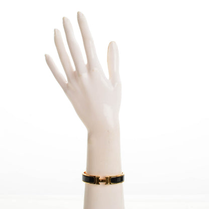 Hermes Enamel Narrow Clic Clac H Bracelet PM Black 2 of 5