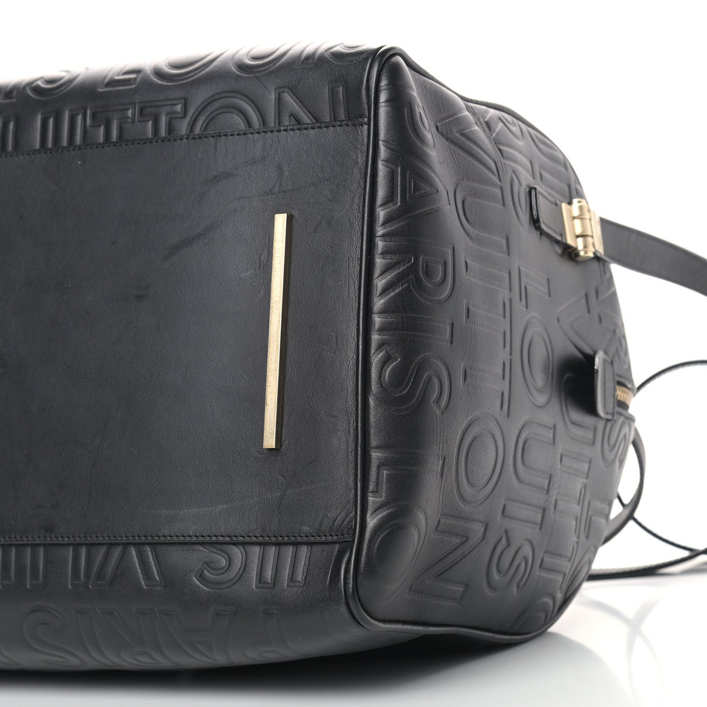 Calfskin Embossed Speedy Cube 30 Black