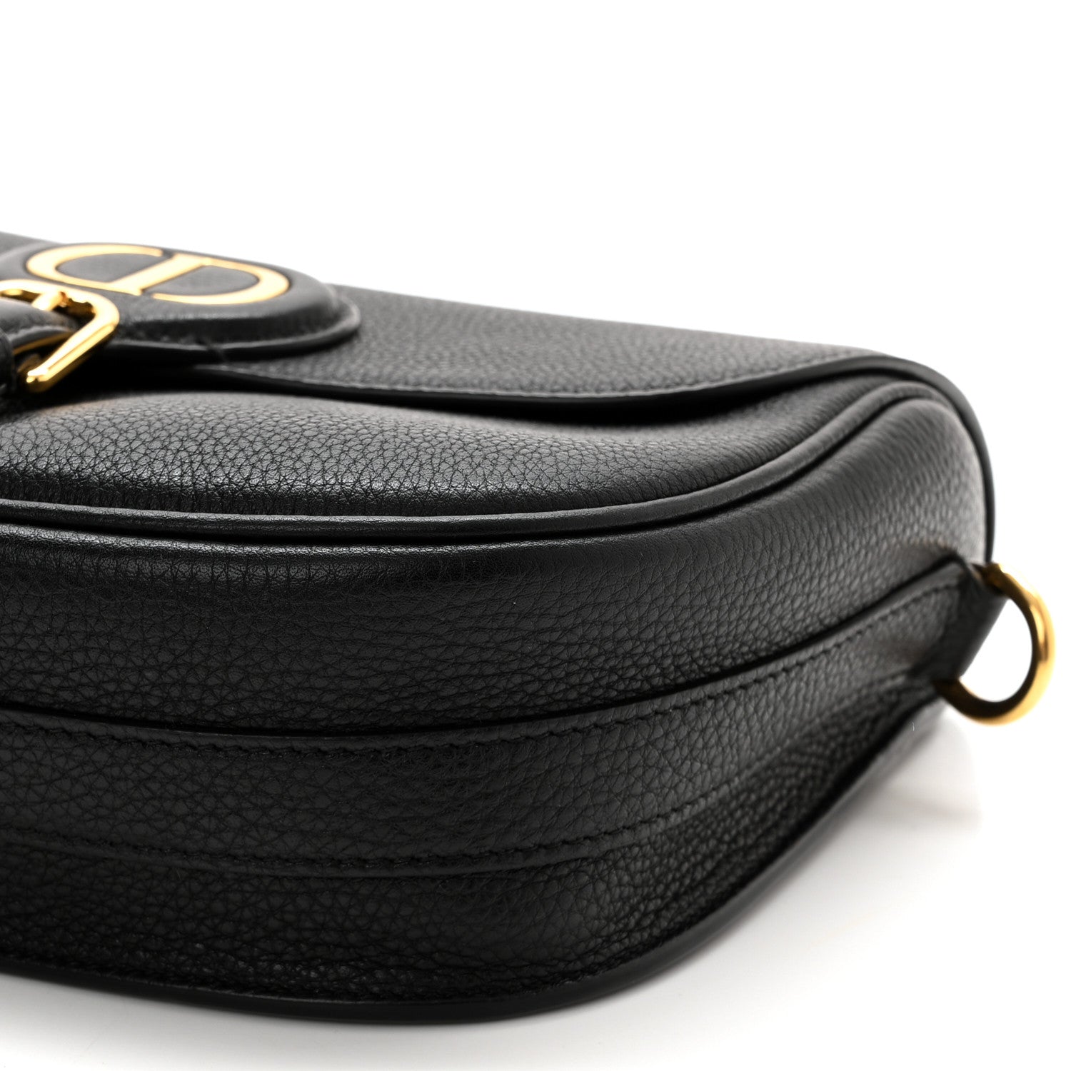 Christian Dior Grained Calfskin Medium Bobby Flap Black 9 of 10