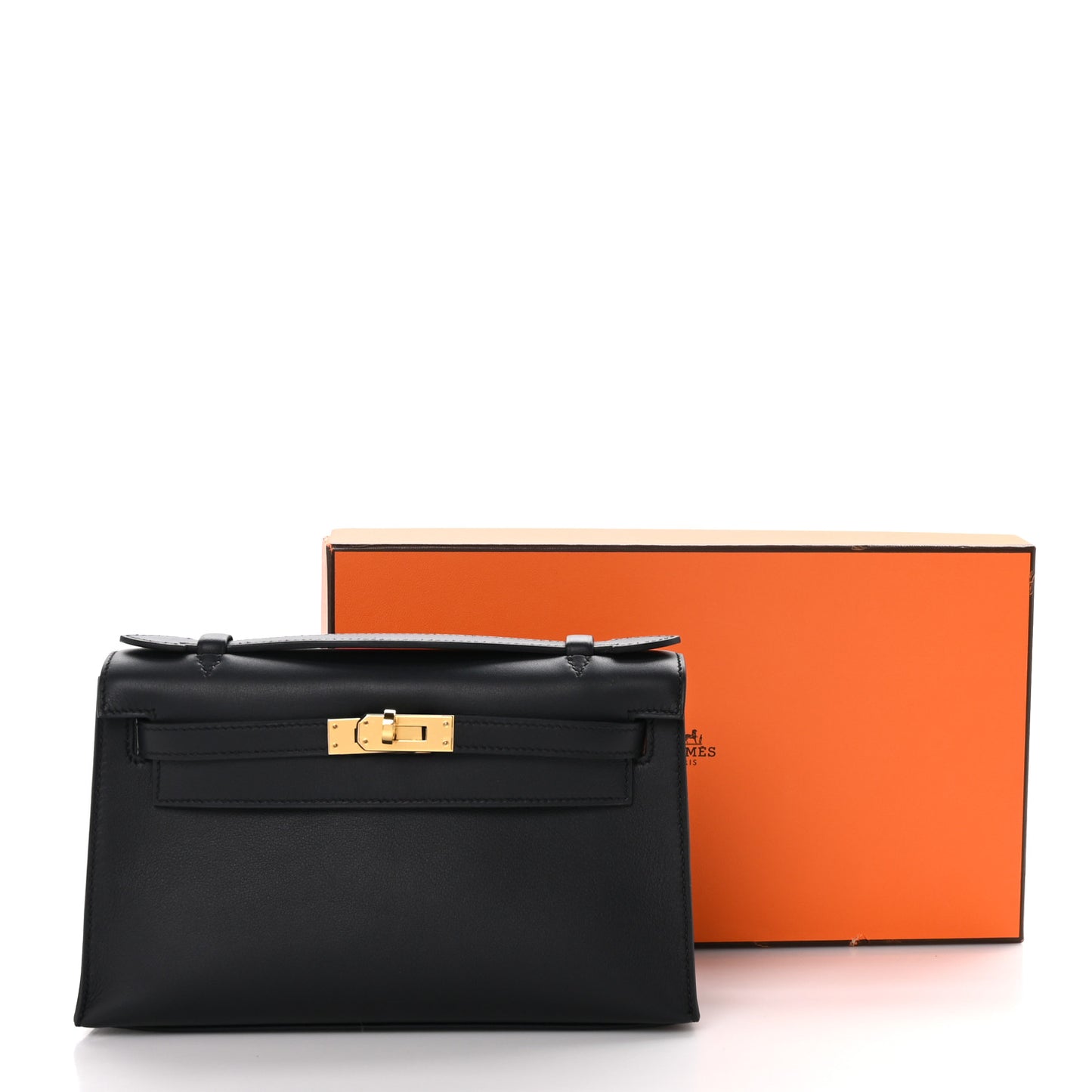Swift Kelly Pochette Clutch Black