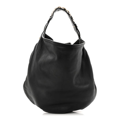 Gucci Calfskin Wave Hobo Black 1 of 10