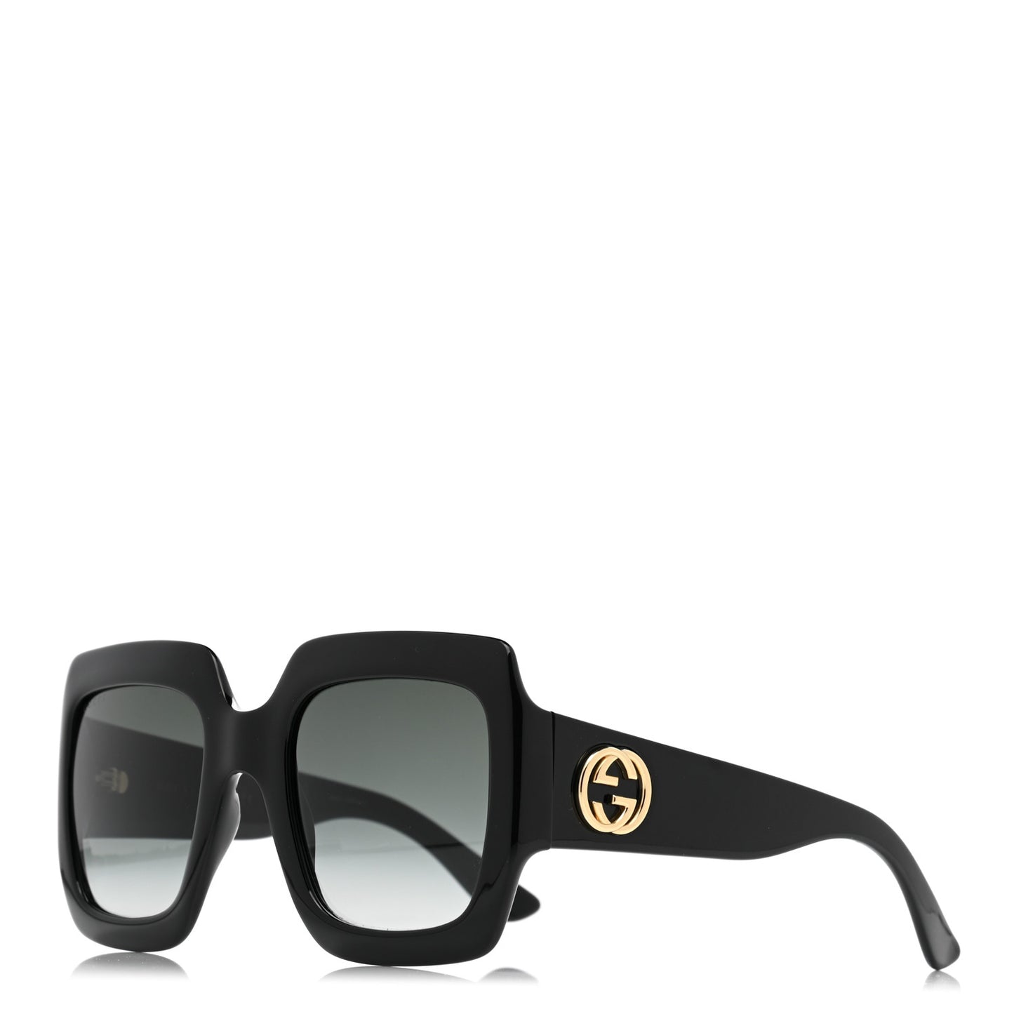 Acetate Square Frame Sunglasses GG0053S Black