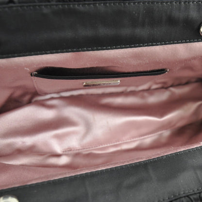 Prada Tessuto Nylon Chevron Clutch Nero Black 6 of 8