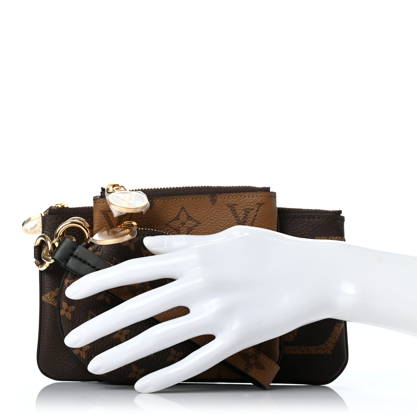 Reverse Monogram Giant Trio Pouch