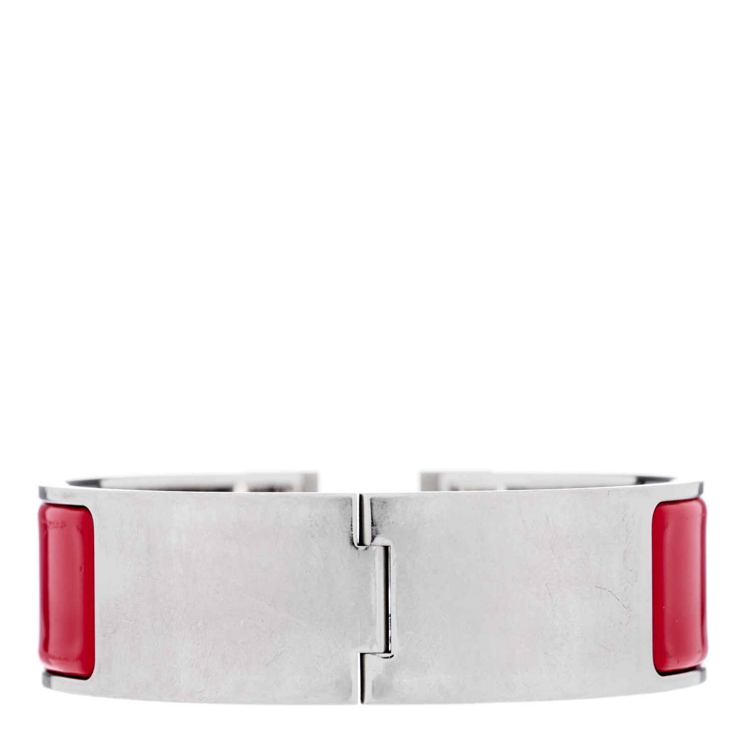 Hermes Enamel Wide Clic Clac H Bracelet GM Rouge Vif 2 of 3