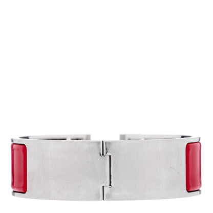 Hermes Enamel Wide Clic Clac H Bracelet GM Rouge Vif 2 of 3