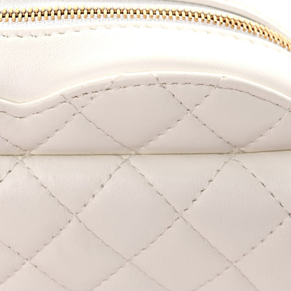 Chanel Lambskin Quilted CC In Love Heart Bag White 12 of 13