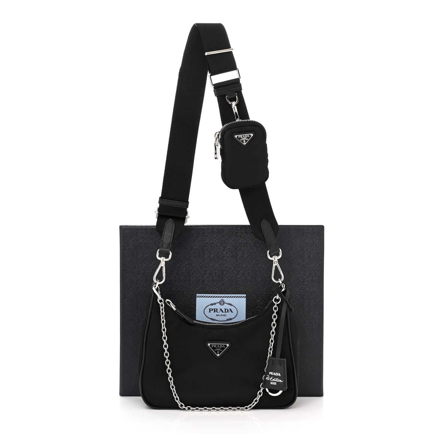 Nylon Re-Edition 2005 Shoulder Bag Black