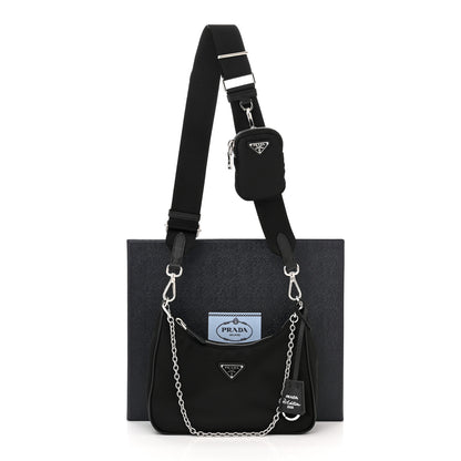 Prada Nylon Re-Edition 2005 Shoulder Bag Black 12 of 12