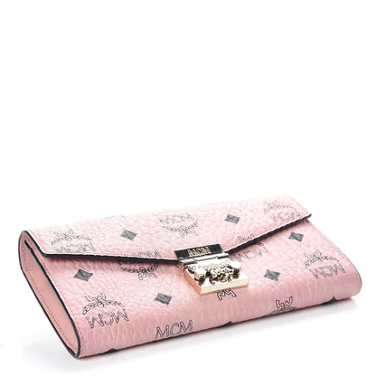 MCM Visetos Large Patricia Wallet On Chain Soft Pink 4 of 11